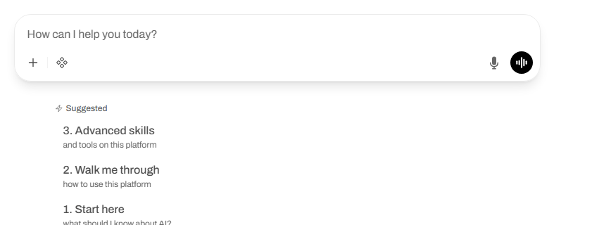 Clicking the plus button, choosing Upload Files, and seeing the meeting notes file appear above the message box